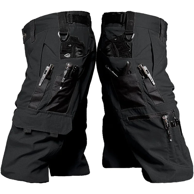 Summer Tactical Shorts Men Military Multi-pocket Wear-resistant Cargo Short Pants Outdoor Army Combat Waterproof Work Shorts