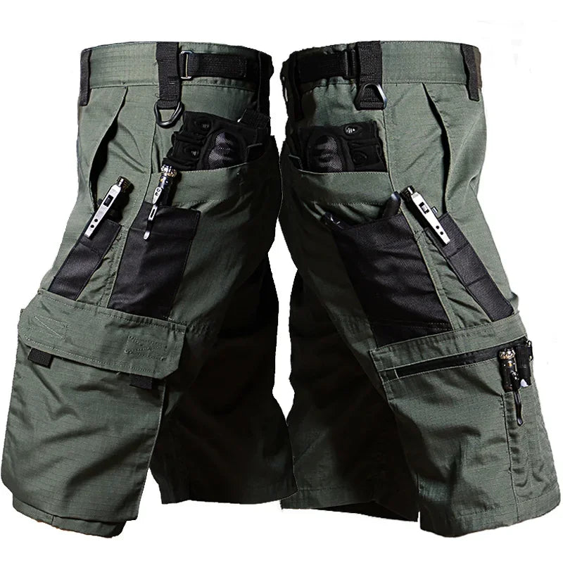 Summer Tactical Shorts Men Military Multi-pocket Wear-resistant Cargo Short Pants Outdoor Army Combat Waterproof Work Shorts