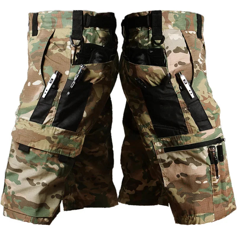 Summer Tactical Shorts Men Military Multi-pocket Wear-resistant Cargo Short Pants Outdoor Army Combat Waterproof Work Shorts