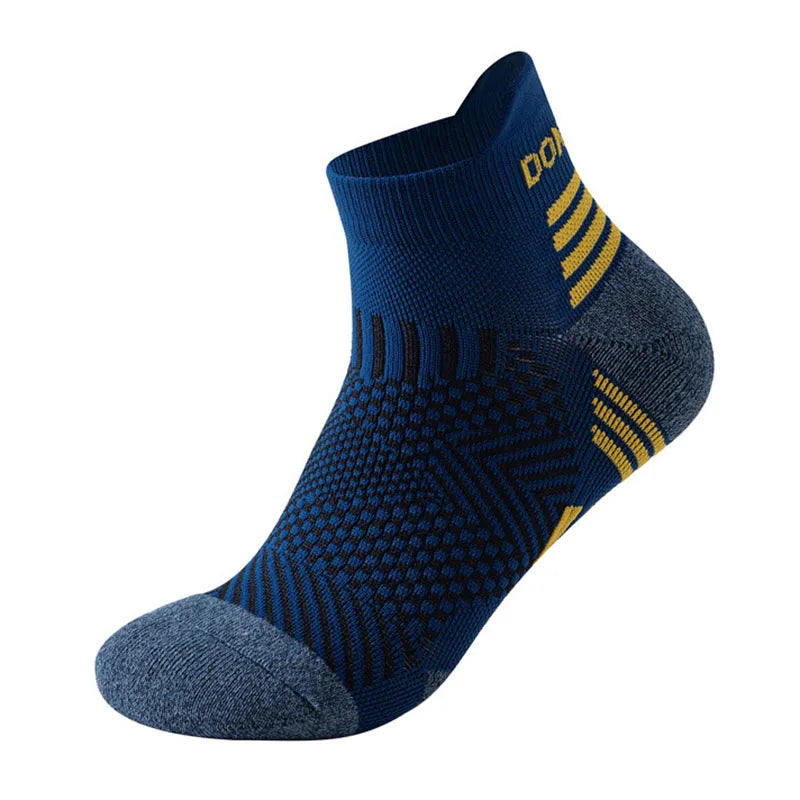 Professional Marathon Running Sock Men Women Sports Fitness Thickened Cushioned Short Tube Low Cut Boat Ankle Socks Professiona