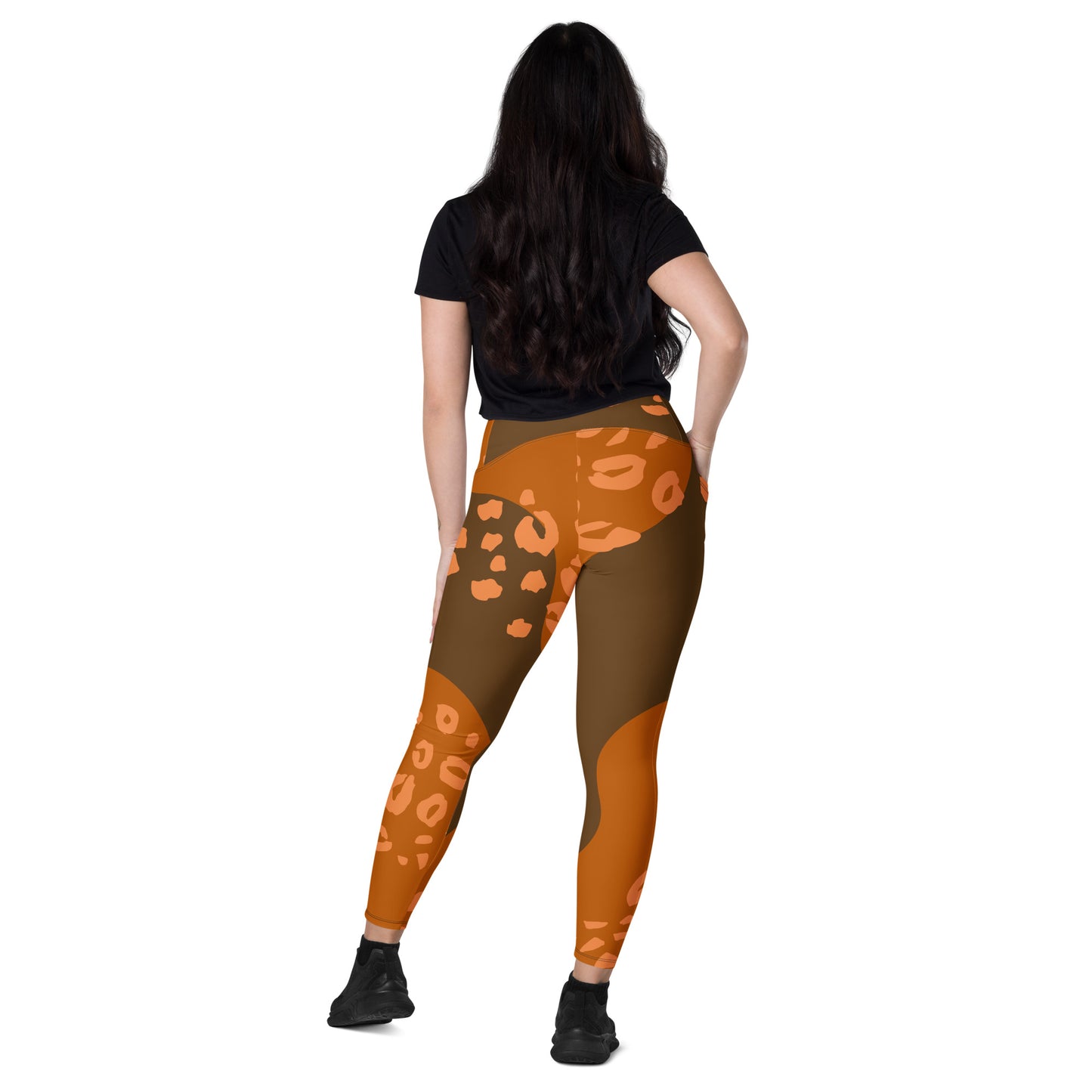 Leggins de cintura cruzada con bolsillos