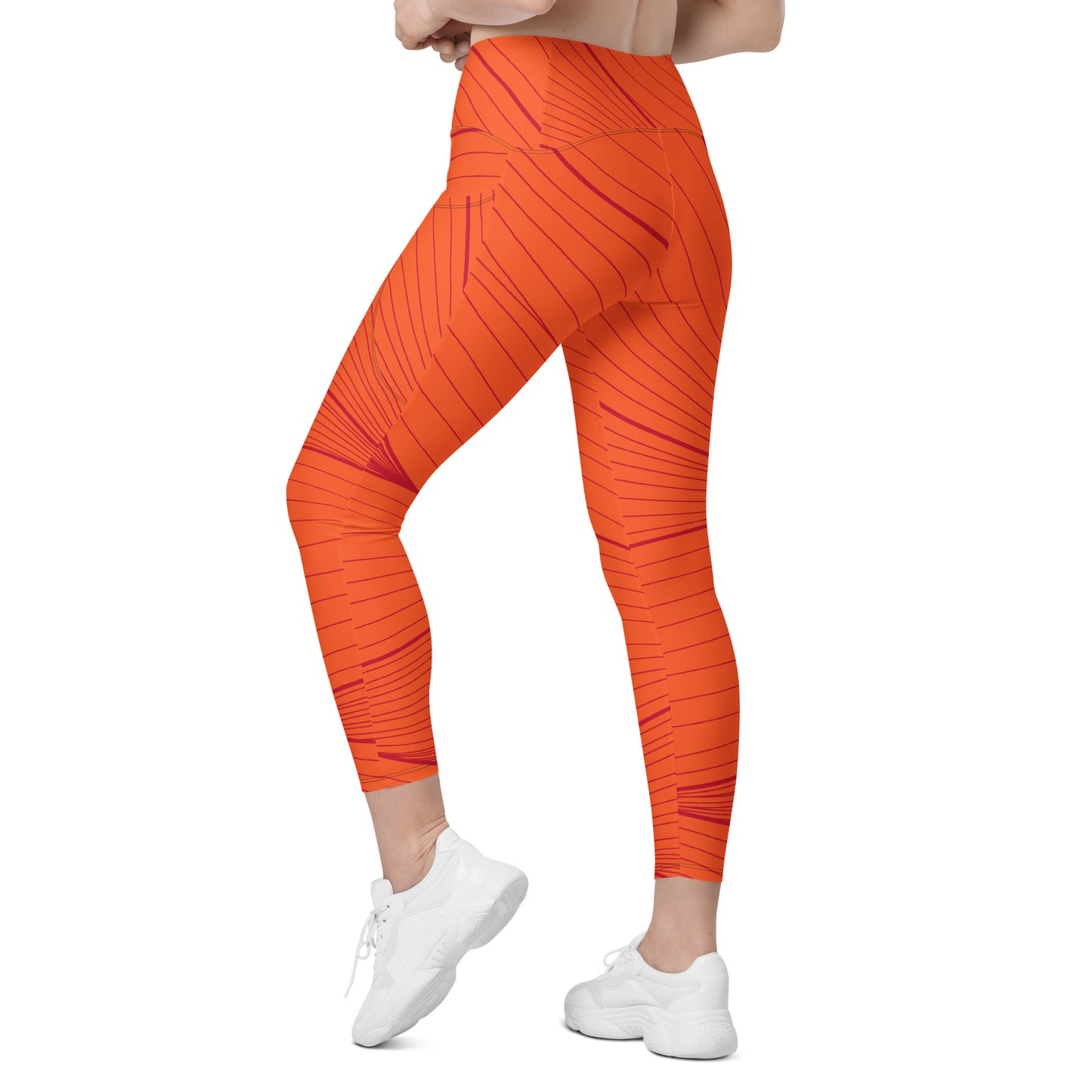 Leggins de cintura cruzada con bolsillos