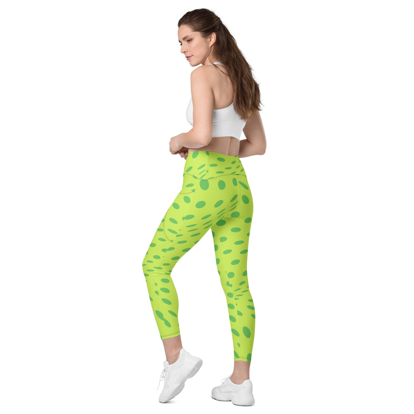 Leggins de cintura cruzada con bolsillos