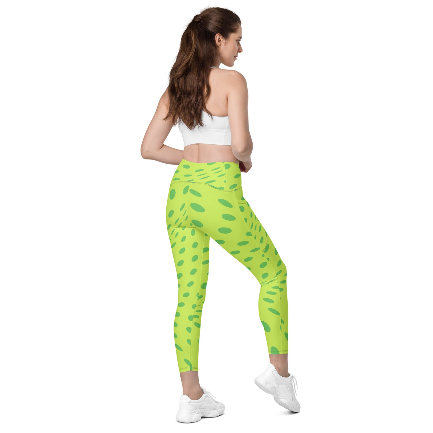 Leggins de cintura cruzada con bolsillos