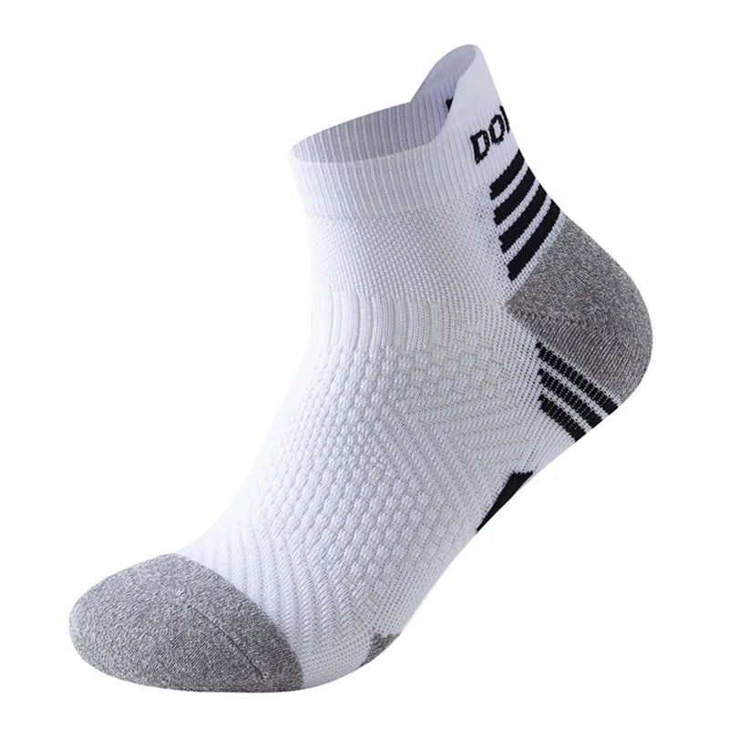 Professional Marathon Running Sock Men Women Sports Fitness Thickened Cushioned Short Tube Low Cut Boat Ankle Socks Professiona