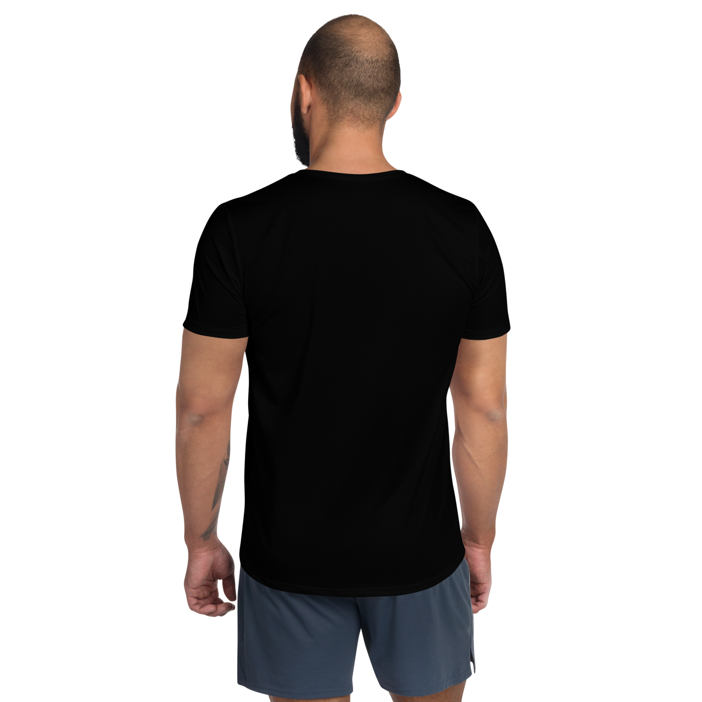 camiseta deportiva hombre negra