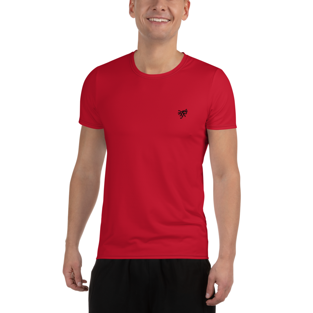 Camiseta deportiva hombre roja