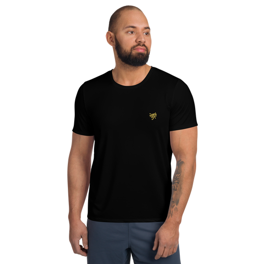 camiseta deportiva hombre negra