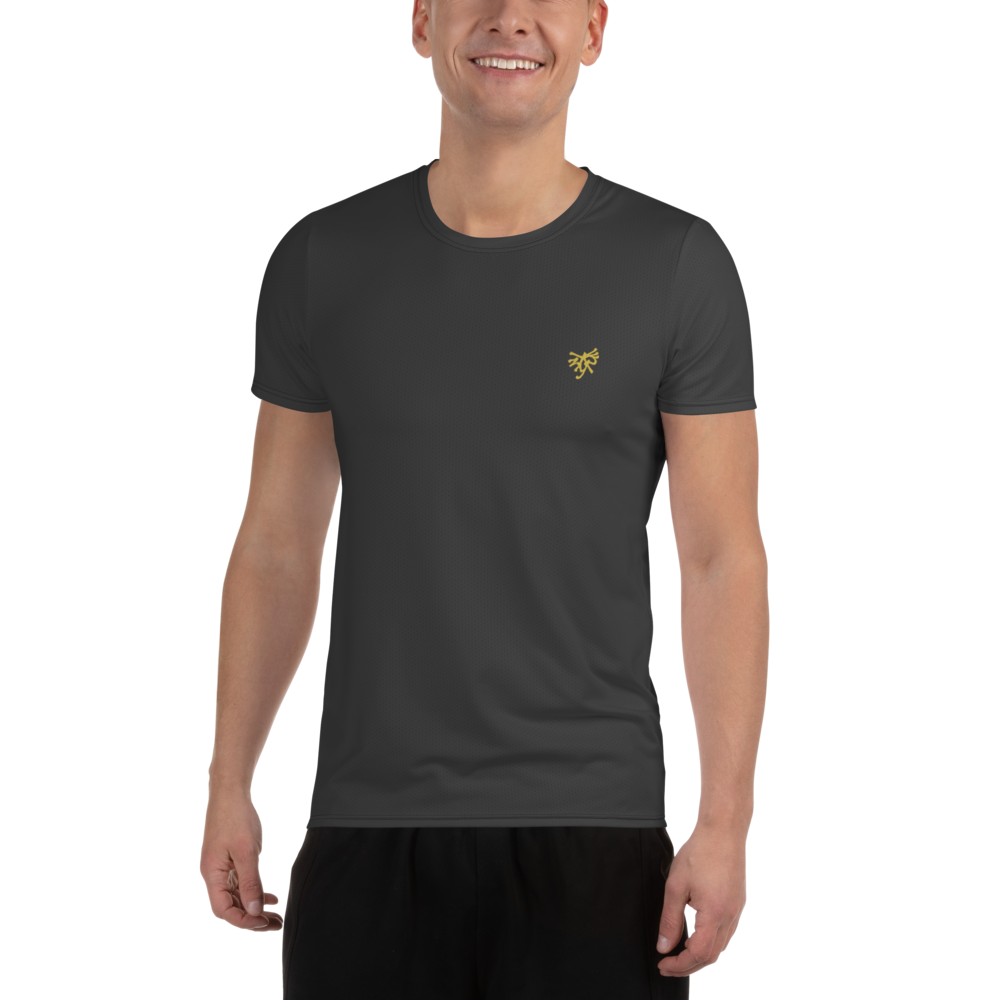 camiseta deportiva hombre gris