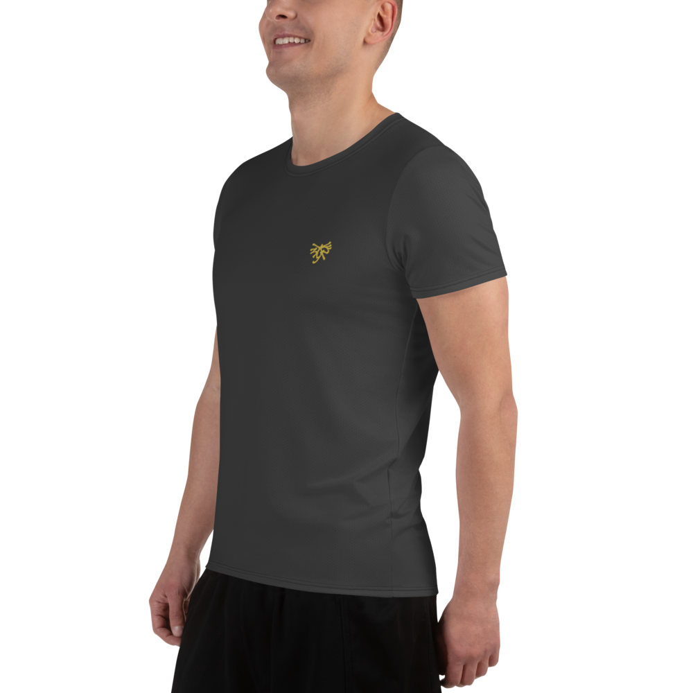 camiseta deportiva hombre gris