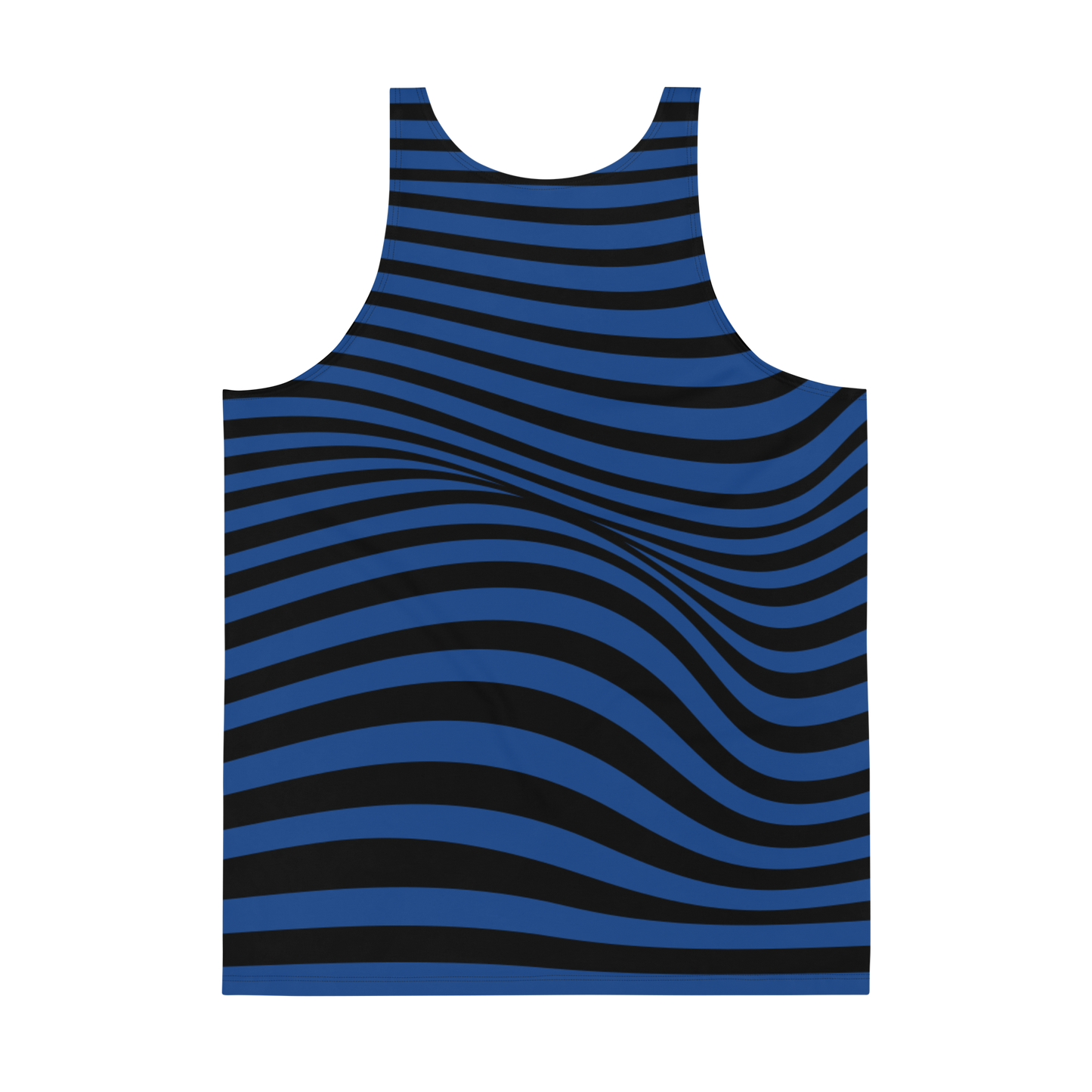 Camiseta tirantas Sinusoidal azul