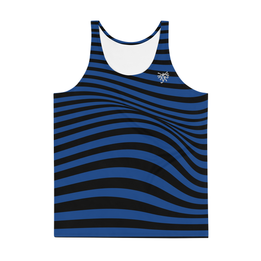 Camiseta tirantas Sinusoidal azul