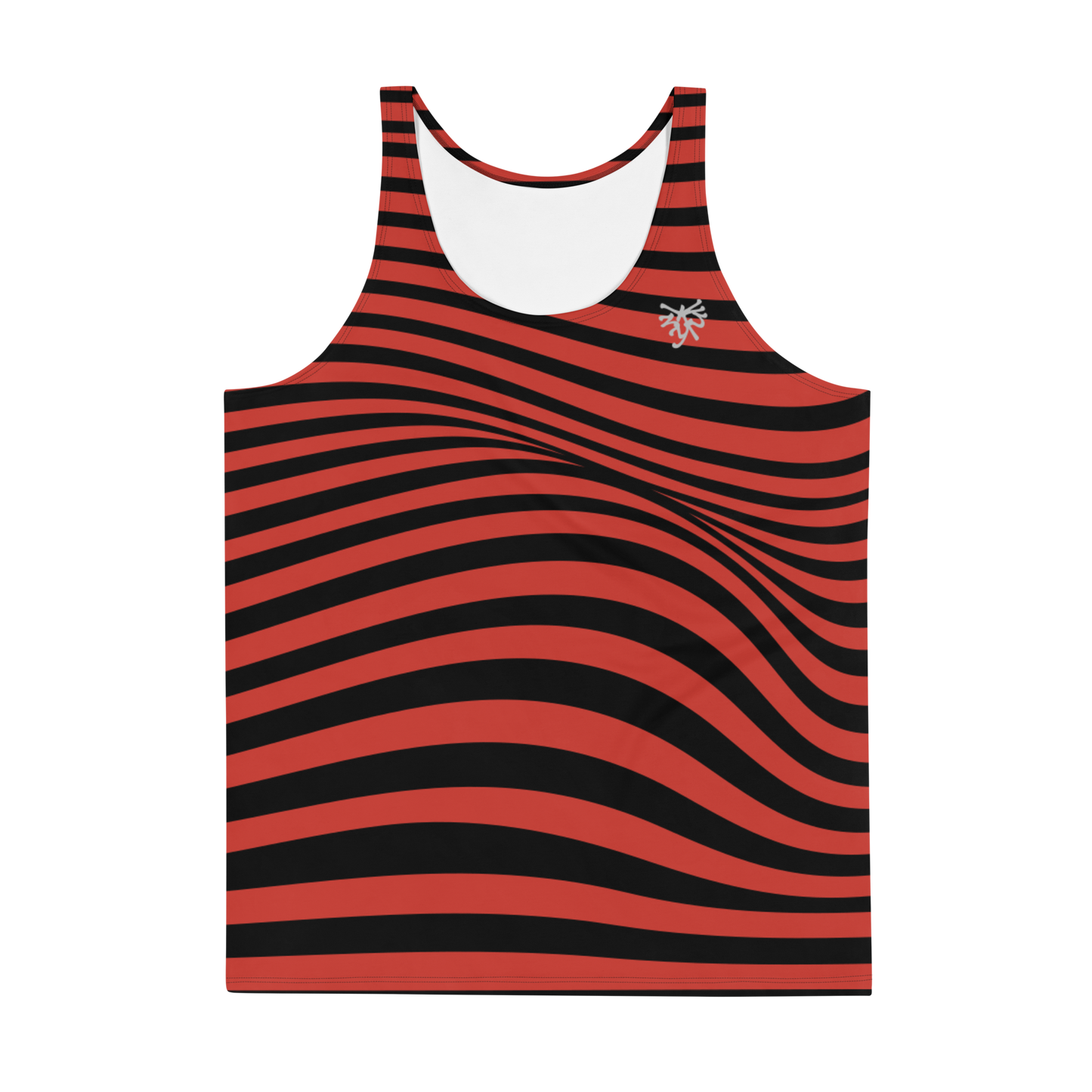 Camiseta tirantas Sinusoidal rojo