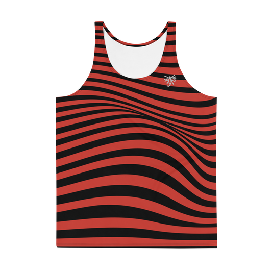 Camiseta tirantas Sinusoidal rojo