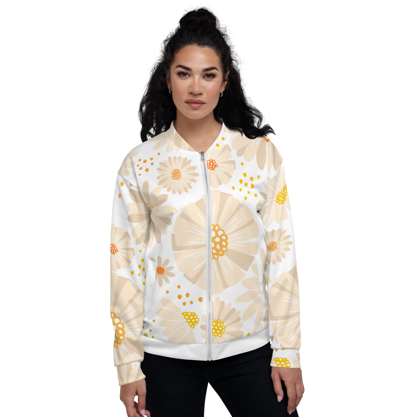 Chaqueta bomber daisies