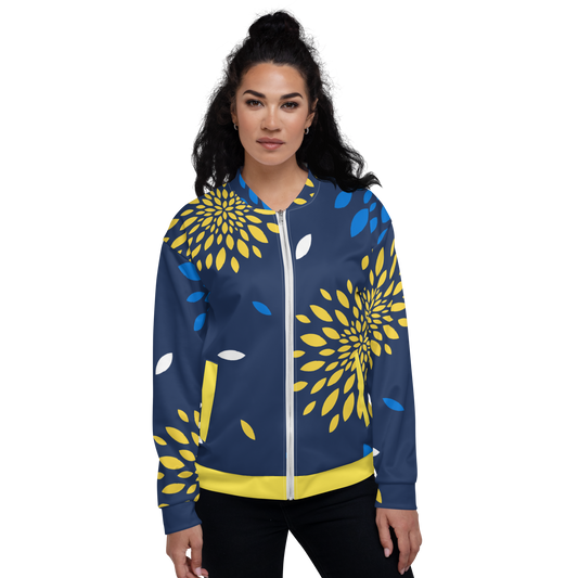 Chaqueta mujer bomber pétalos