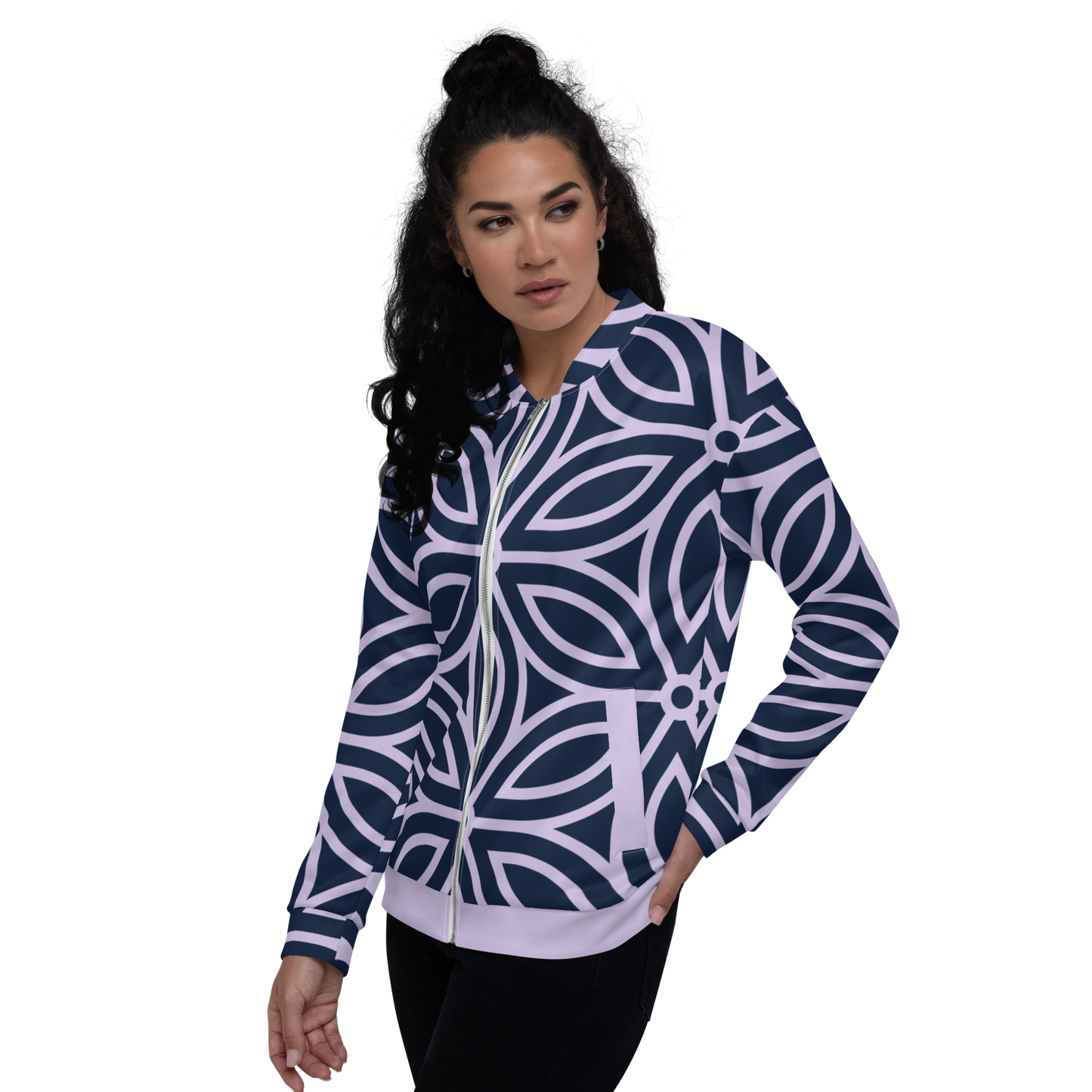 Chaqueta mujer bomber flor seix