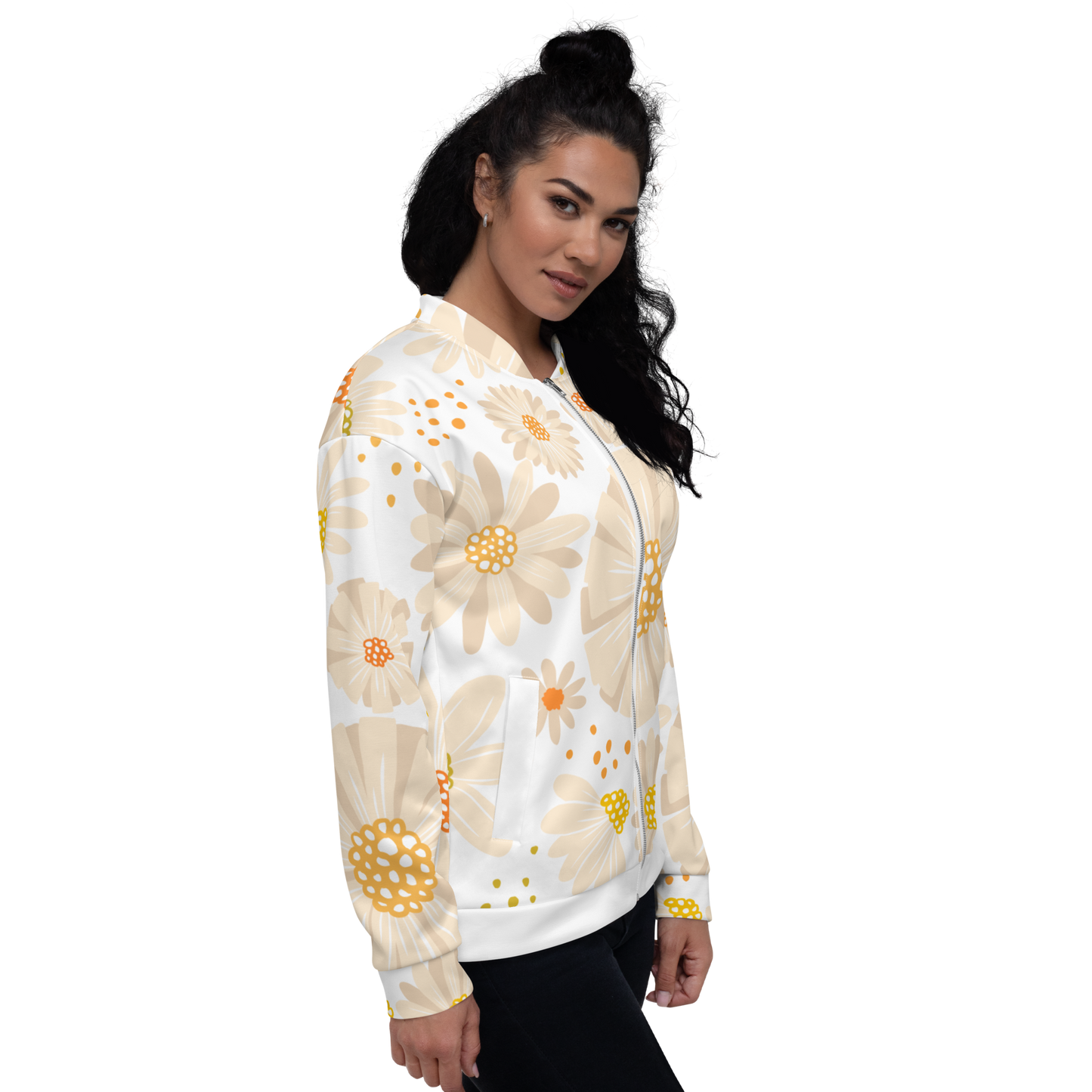 Chaqueta bomber daisies