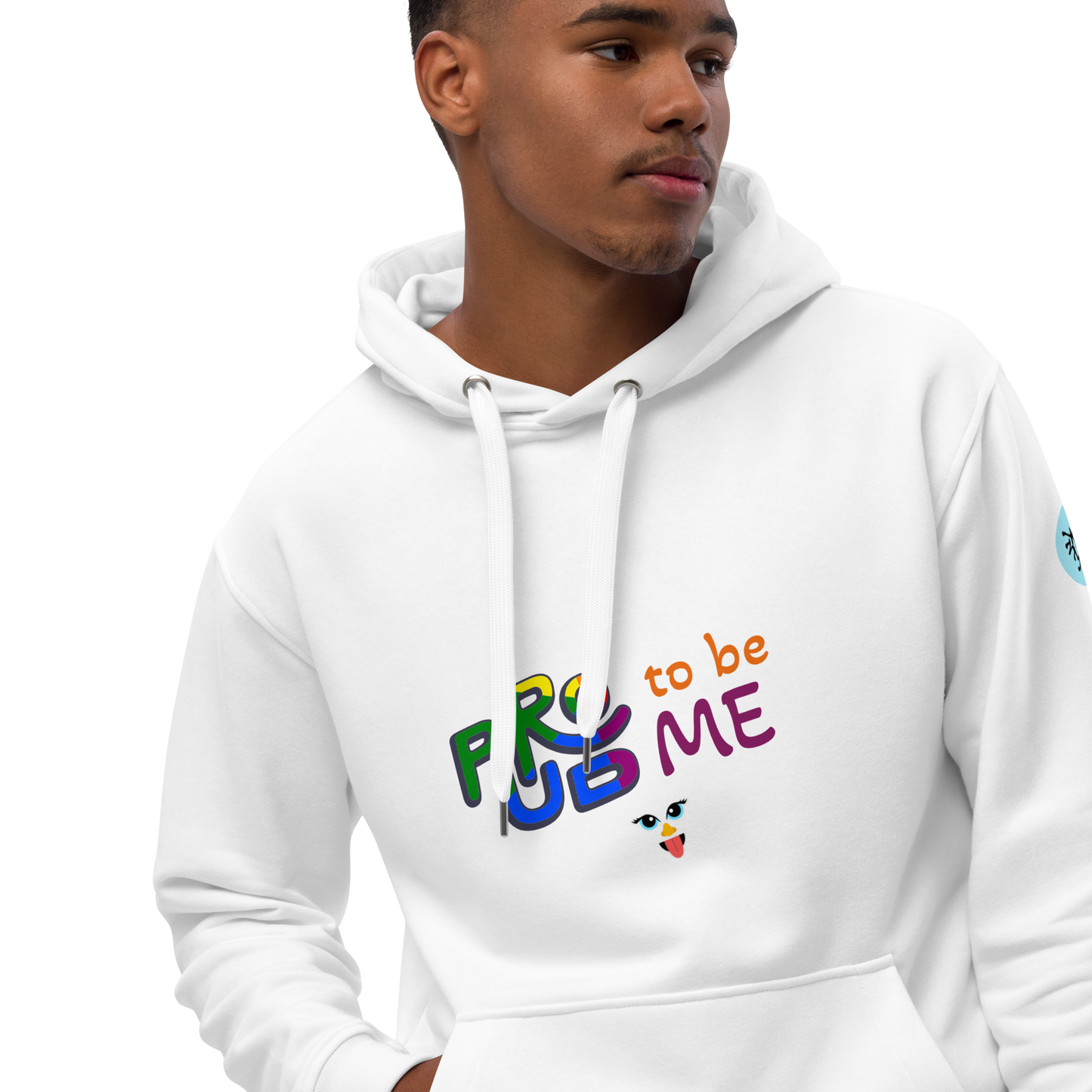 Sudadera con capucha premium eco Proud to be me